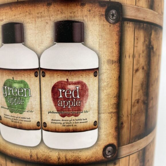 Philosophy Bobbing For Apples Gift Set Shower Gel Shampoo Bubble Bath 3 Bottles - Picture 9 of 13